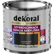 Emalie - Wodorozcieńczalna emalia akrylowa Akrylux czarny Mat 0,5 l - miniaturka - grafika 1