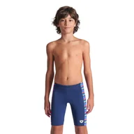 Kąpielówki dla chłopców - Spodenki Treningowe Pływackie Chłopięce Racing Stripe Swim Jammer - miniaturka - grafika 1