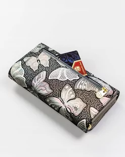 Duży, skórzany portfel damski w orientacji poziomej — Peterson - Portfele - miniaturka - grafika 4