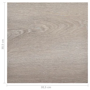 Vidaxl Samoprzylepne panele podłogowe, 55 szt., PVC, 5,11 m², taupe - Panele podłogowe - miniaturka - grafika 12