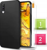 Etui i futerały do telefonów - Hello Case Etui do Samsung Galaxy A70 Czarne, Matowe, Obudowa Slim, Silikon SZKŁO - miniaturka - grafika 1