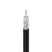 Kable - TELEVES przewód koncentryczny T100, żyła miedziana, aluminiowy oplot, drut 1,13mm, czarny krążek 250m - miniaturka - grafika 1