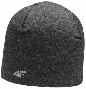 4F Męska Zimowa Czapka Szara Caf003 23M R-S/M - Czapki damskie - miniaturka - grafika 1