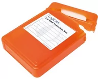 Etui na twarde dyski - Logilink Pudełko ochronne do HDD 3.5 pomarańczowe UA0133O - miniaturka - grafika 1