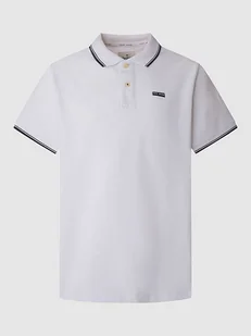 Pepe Jeans Koszulka polo w kolorze białym - Koszulki męskie - miniaturka - grafika 1