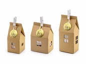 Ozdoby bożonarodzeniowe - Party Deco Kalendarz adwentowy Domki KA1 - miniaturka - grafika 1