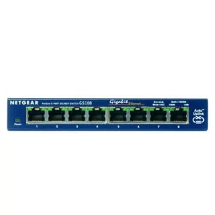 Przełącznik Netgear GS108GE | 192 kB | 16 Gb/s | 8x Port Ethernet - Switche - miniaturka - grafika 1