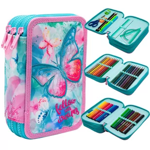 Piórnik Potrójny Z Wyposażeniem Coolpack Jumper 3 Motyl - Piórniki - miniaturka - grafika 1