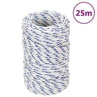 Pasmanteria - vidaXL Linka żeglarska, biała, 2 mm, 25 m, polipropylen - miniaturka - grafika 1
