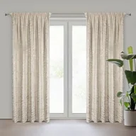 Zasłony - Zasłona gotowa na taśmie Doris 140 x 270 cm beżowy - miniaturka - grafika 1