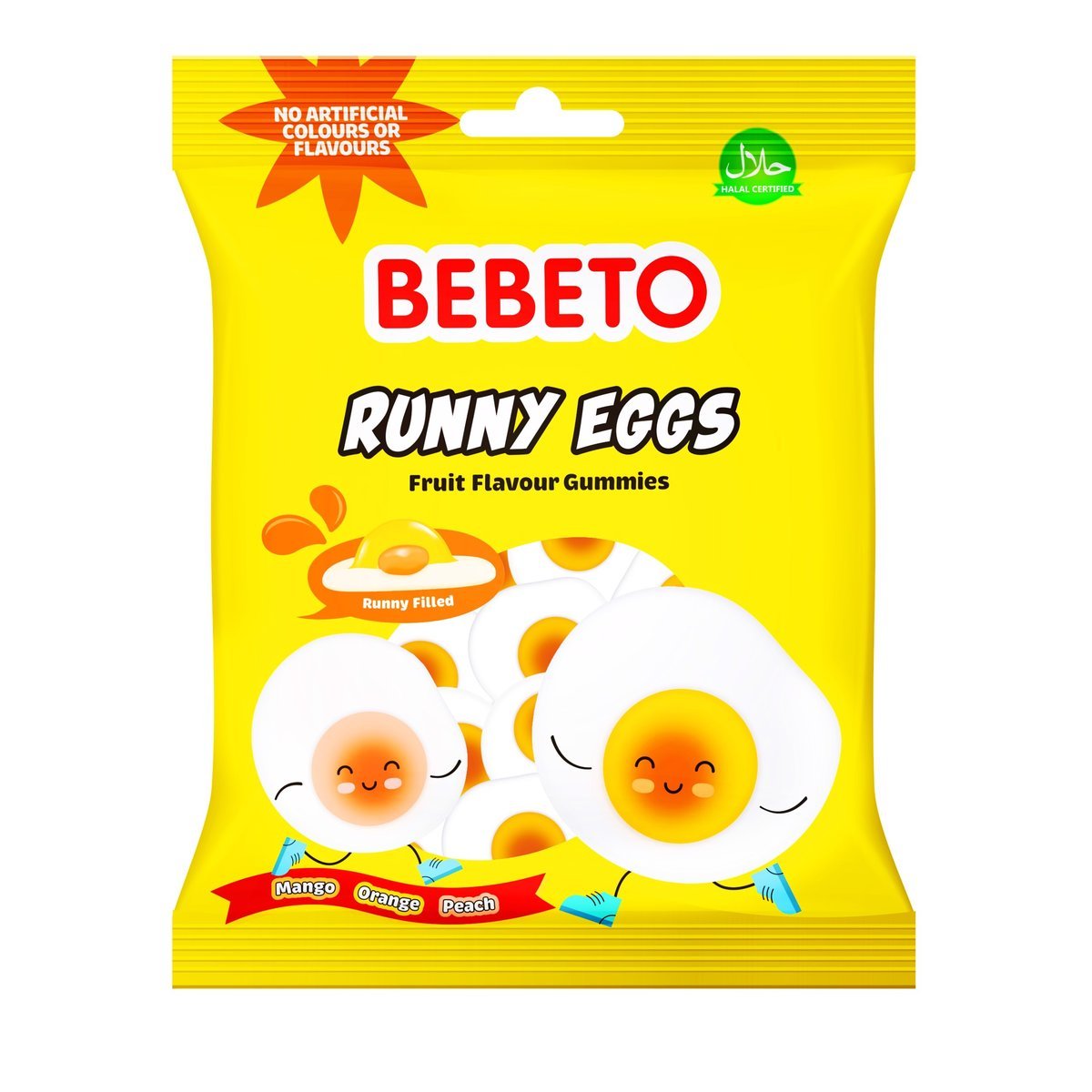 Owocowe Żelki z Nadzieniem Jajeczka Idealne Na Wielkanoc Bebeto 130g