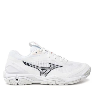 Buty halowe Mizuno Wave Stealth 6 X1GB2430 Biały - Buty sportowe damskie - miniaturka - grafika 1