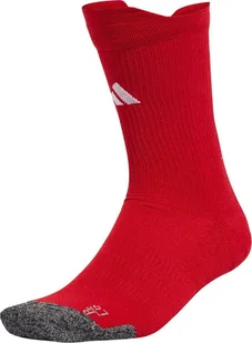 Skarpety piłkarskie adidas Football Cushioned Performance Crew czerwone JW3435 43-45 - Skarpety termoaktywne - miniaturka - grafika 1