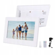 Ramki cyfrowe do zdjęć - CYFROWA RAMKA NA ZDJĘCIA BUDZIK ODTWARZACZ FILMÓW LED TFT 1024X600 HD 7 - miniaturka - grafika 1