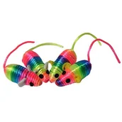 Zabawki dla kotów - Zabawka dla kota mysz kolorowa 4 sztuki happet - miniaturka - grafika 1