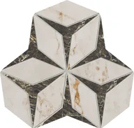 Płytki ceramiczne - Arte Mozaika Shellstone white polished rectified 24,6x28,5 - miniaturka - grafika 1