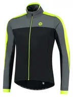 Kurtki męskie - Męska Kurtka Rowerowa Rogelli Winterjacket Freeze | Black/Grey/Fluor - Rozmiar M - miniaturka - grafika 1