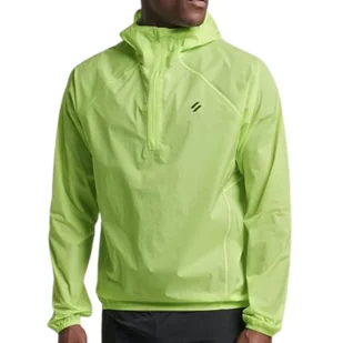 Kurtka męska Superdry Run Lw Waterproff Shell sportowa wodoodporna neonowa-L - Kurtki męskie - miniaturka - grafika 1