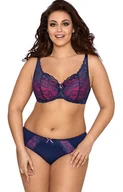 Majtki damskie - Granatowe figi damskie V-9413, Kolor niebieski, Rozmiar L, Axami - Intymna - miniaturka - grafika 1