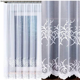 Bakaro Firana żakardowa wzór 23297 wys. 180cm, kolor biały (na metry) - Firany - miniaturka - grafika 1