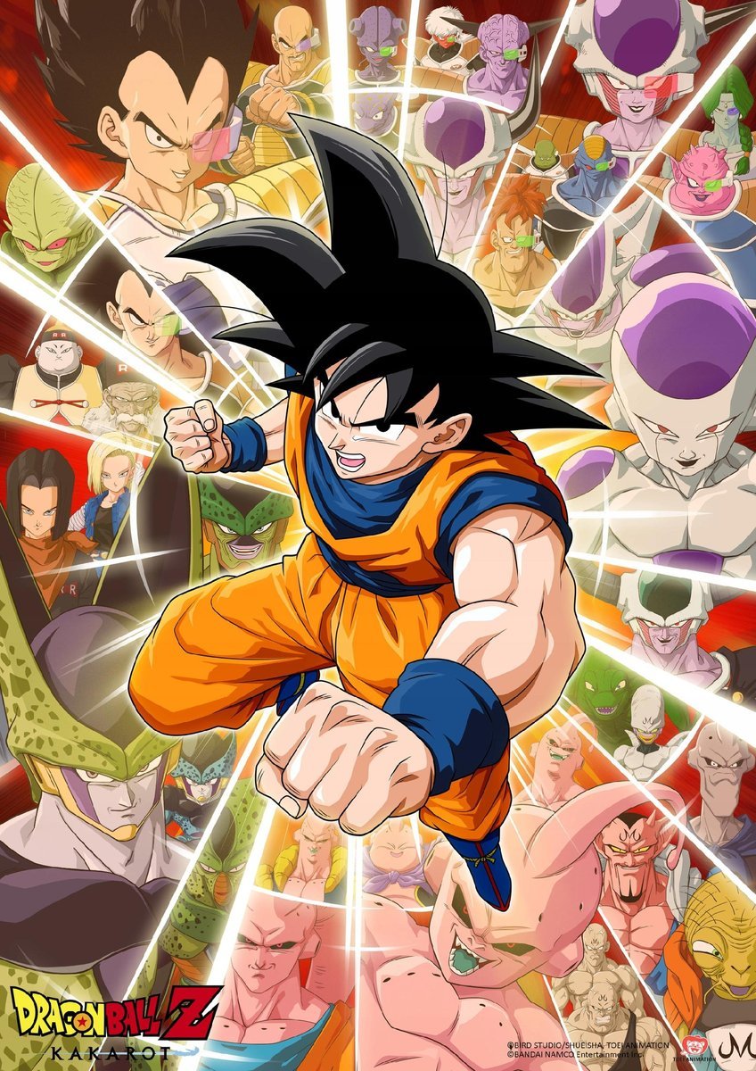 PUZZLE Dragon Ball Z Kakarot Goku Anime + IMIĘ Pudełko 120 el.