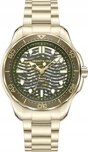 Zegarek Zegarek męski KENNETH COLE KCWGL2220905 złoty sportowy skeleton - Zegarki męskie - miniaturka - grafika 1