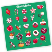 Kalendarze - Naklejki Świąteczne Kalendarz Adwentowy 37 20X20 - miniaturka - grafika 1