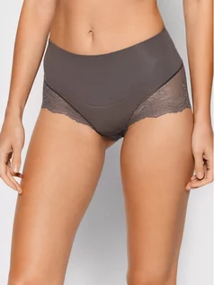 Majtki damskie - Spanx Figi klasyczne z wysokim stanem Undie-tectable Lace Hi-Hipster SP0515 Fioletowy - grafika 1