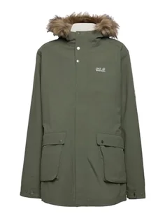 Jack Wolfskin Chłopięce Elk Island 3 w 1 Parka, Thyme Green, 104 - Kurtki i płaszcze dla chłopców - miniaturka - grafika 1