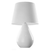 Lampy stojące - Lacrima lampa stołowa 1-punktowa biała 5459 - miniaturka - grafika 1