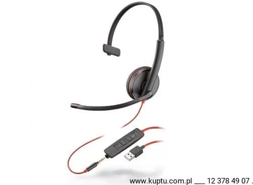 Blackwire 3215 przewodowy zestaw słuchawkowy USB A (209746-22)