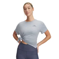 Koszulki i topy damskie - Damska koszulka treningowa Under Armour UA Vanish Energy SS 2.0 - szara - miniaturka - grafika 1