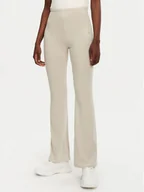 Legginsy - adidas Legginsy Essentials Small Logo JD3072 Beżowy Flare Fit - miniaturka - grafika 1