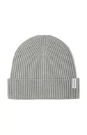 Czapki męskie - Calvin Klein Czapka męska z mankietem czapka zimowa, Heroic Grey Heather, rozmiar uniwersalny, Heroic Grey Heather, jeden rozmiar - miniaturka - grafika 1