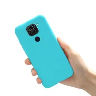 Szkła hartowane na telefon - Xiaomi Etui Silikonowe Ochronne Redmi Note 9 Niebieski Jasny - miniaturka - grafika 1