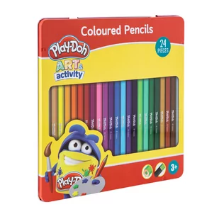 24 Kolorowe Kredki Ołówkowe W Puszce Play-Doh - Kredki, ołówki, pastele i pisaki - miniaturka - grafika 1