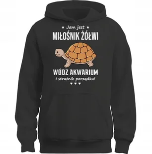 BLUZA Z KAPTUREM JAM JEST ŻÓŁW WÓDZ PREZENT MIŁOŚNIK - Bluzy męskie - miniaturka - grafika 1