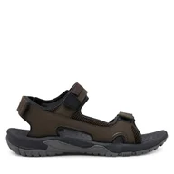 Sandały męskie - Sandały Jack Wolfskin Lakewood Cruise Sandal M 4019011 Brązowy - miniaturka - grafika 1