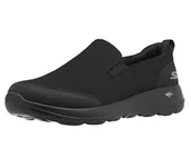 Trampki męskie - Skechers Męskie trampki Go Walk Max Clinched, Czarna tekstylna czarna wykończenie, 39.5 EU - miniaturka - grafika 1