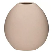 Wazony i flakony - Wazon MY HOME Globule 22.5 x 13 x 25 cm Beżowy - miniaturka - grafika 1