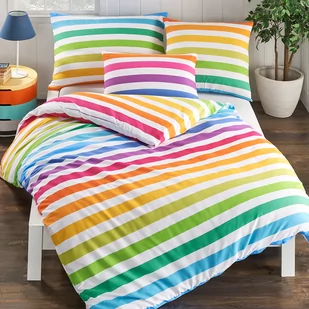 4Home Pościel bawełniana Rainbow, 140 x 200 cm, 70 x 90 cm - Pościel - miniaturka - grafika 1
