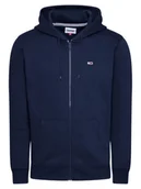 Bluzy męskie - TOMMY JEANS bluza granatowa zapinana na zamek Black Iris, Rozmiar L - miniaturka - grafika 1