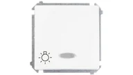 Wyłączniki światła i elektryczne - Kontakt Kontakt_Simon Przycisk światło z podświetleniem na 24V (moduł) 10AX. 24 V. szybkozłącza biały BMS1L24V.01/11 - miniaturka - grafika 1