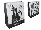 Pudełka i szkatułki - Torebka prezentowa - Koci świat, średnia (CARMANI) - miniaturka - grafika 1