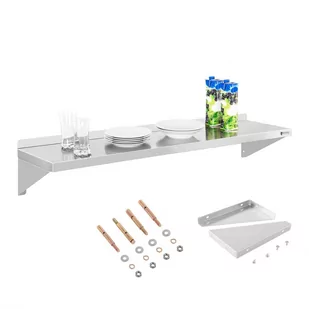 Royal Catering Półka wisząca nierdzewna RCWR-120 120x30cm RCWR-120 RCWR-120 - Meble gastronomiczne - miniaturka - grafika 1