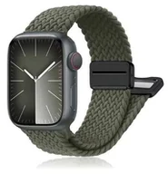 Akcesoria do smartwatchy - opaska pasek bransoleta NYLON MAGNETIC Apple Watch 1/2/3/4/5/6/7/8/9/10/Ultra 1/2/SE 42/44/45/46/49mm armygreen - miniaturka - grafika 1