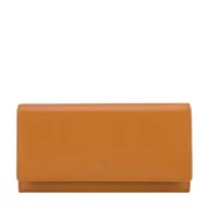 Portfele - Damski portfel skórzany o prostym kroju - miniaturka - grafika 1