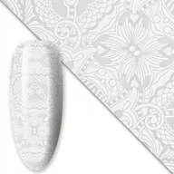 Ozdoby do paznokci - Folia transferowa do paznokci 80 cm White Nr 16 - miniaturka - grafika 1