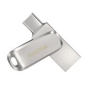 Pendrive - SanDisk Ultra Dual Luxe 1TB USB/USB-C (SDDDC4-1T00-G46) Srebrny - miniaturka - grafika 1