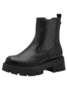 Tamaris Damskie kozaki Chelsea 1-25475-43, Black Glam, 40 EU, Black Glam, 40 EU - Kozaki damskie - miniaturka - grafika 1